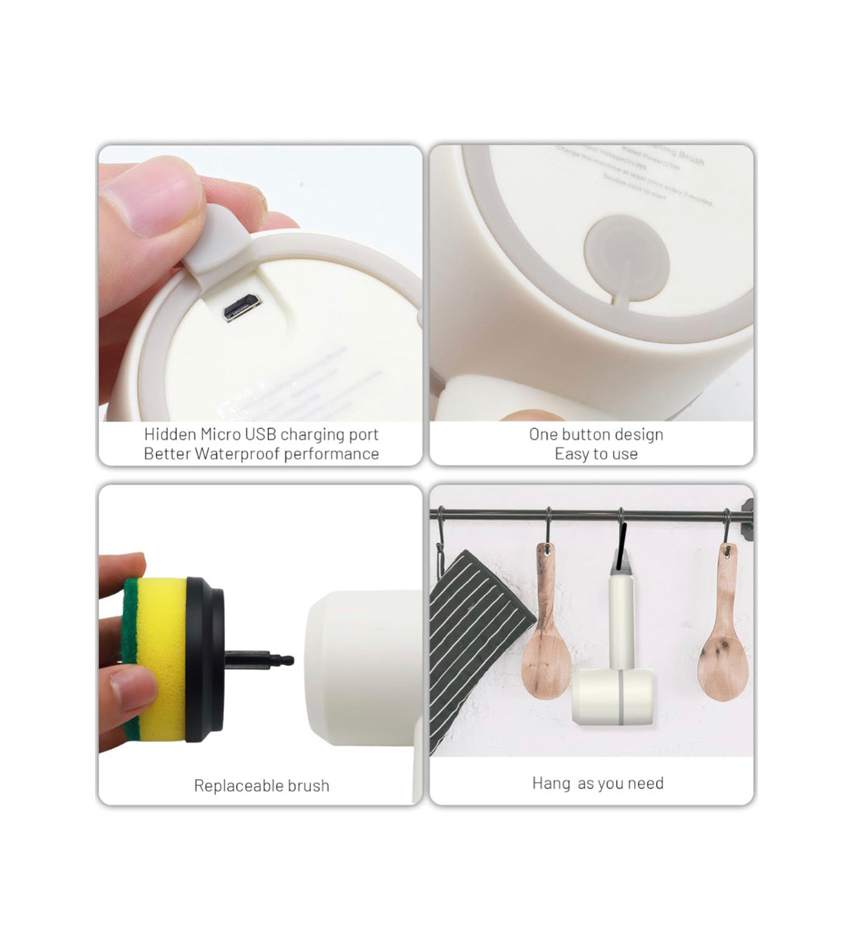 NovaSpin™ – 3-in-1 Cordless Scrubber for Kitchen, Bathroom & More